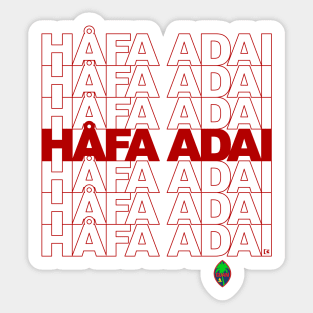 Hafa Adai Sticker